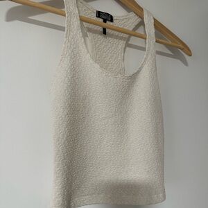 Nollie Women's Cream Textured Tank Top